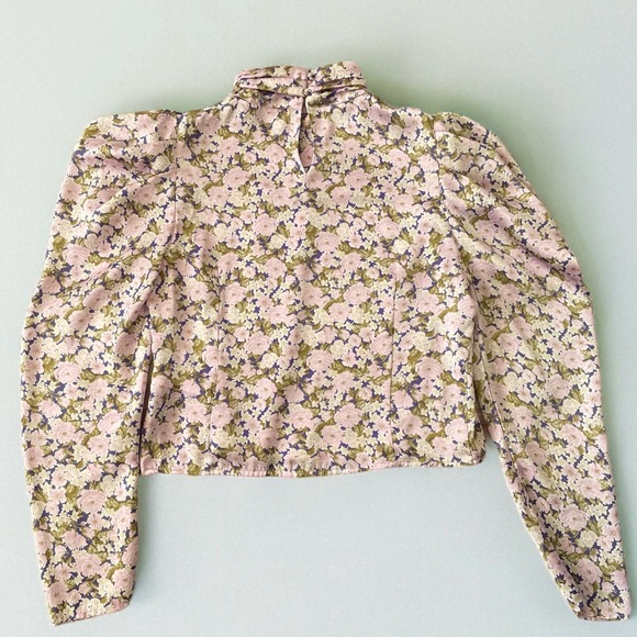 Zara Floral Turtleneck Long Sleeve - Picture 2 of 4